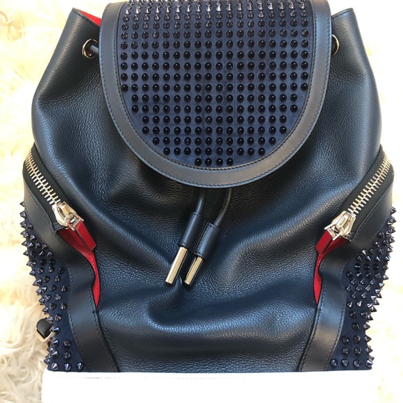 Christian Louboutin Explorafunk backpack in navy - Picture 1 of 4
